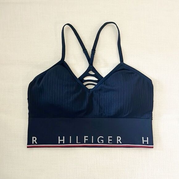 Tommy Hilfiger Logo Activewear Sports Bra - Picture 1 of 6